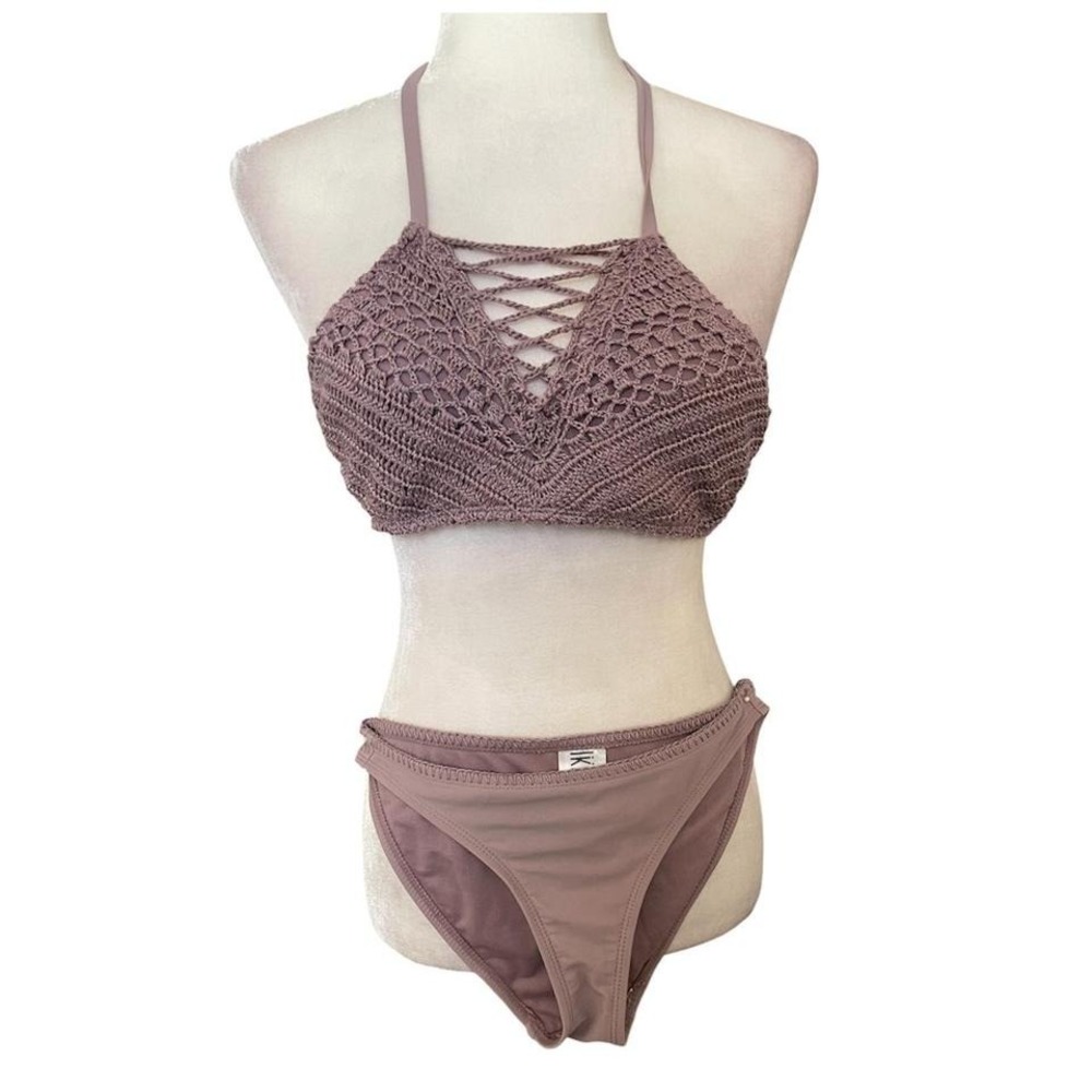 Ika Kul crochet purple bikini size small